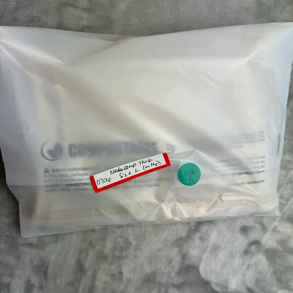 Unbranded Shaper Vest Men's and Women's Compression Top‎ Size L Nude Zip (0706) - Picture 8 of 8